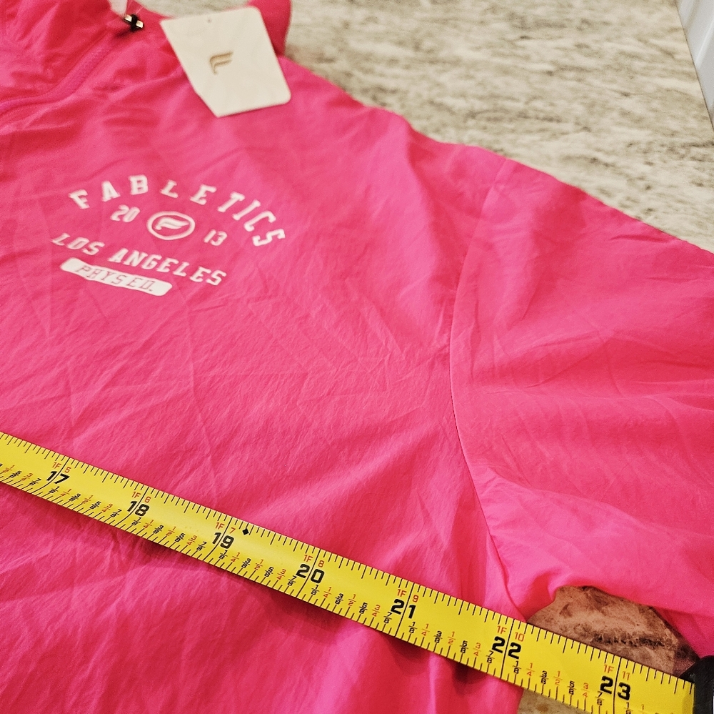 Hot Pink Windbreaker Jacket Athleisure Model Off Duty Y2K Sporty Chic Oversized - Picture 7 of 11